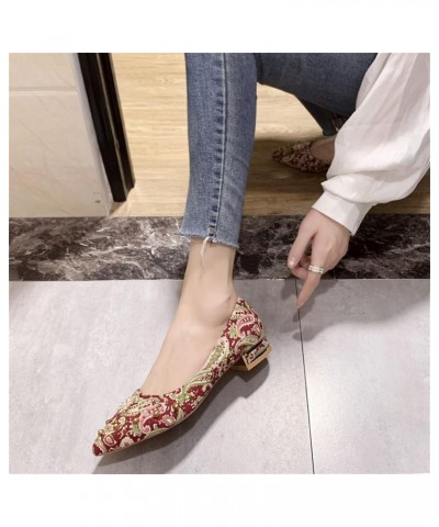 Mesh Slip On Shoes, Casual Shoes for Women Low Heel, Pointed Toe Flats for Women Round Toe On Flats Slip On Mules Non Slip Ca...