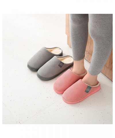 Fashionable Warm Non-Slip Rubber Sole Super Soft Velvet Fabric Slippers Suitable for Home Indoor Couples can Mix and Match 44...