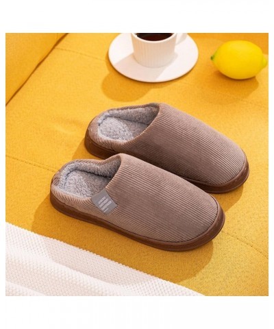 Fashionable Warm Non-Slip Rubber Sole Super Soft Velvet Fabric Slippers Suitable for Home Indoor Couples can Mix and Match 44...