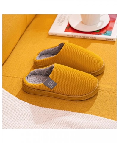 Fashionable Warm Non-Slip Rubber Sole Super Soft Velvet Fabric Slippers Suitable for Home Indoor Couples can Mix and Match 44...