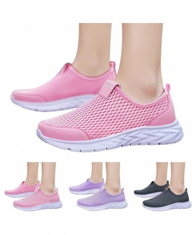 Womens Slip On Shoes Volleyball Shoes Waterproof Shoes Orthopedic Shoes Work Shoes Wide Shoes Comfortable Travel Shoes Purple...