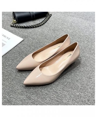 Women's Classic Pointed Toe Dress Shoes Party Low Heel Pumps D Nude $15.70 Pumps