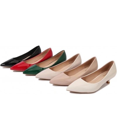 Women's Classic Pointed Toe Dress Shoes Party Low Heel Pumps D Nude $15.70 Pumps