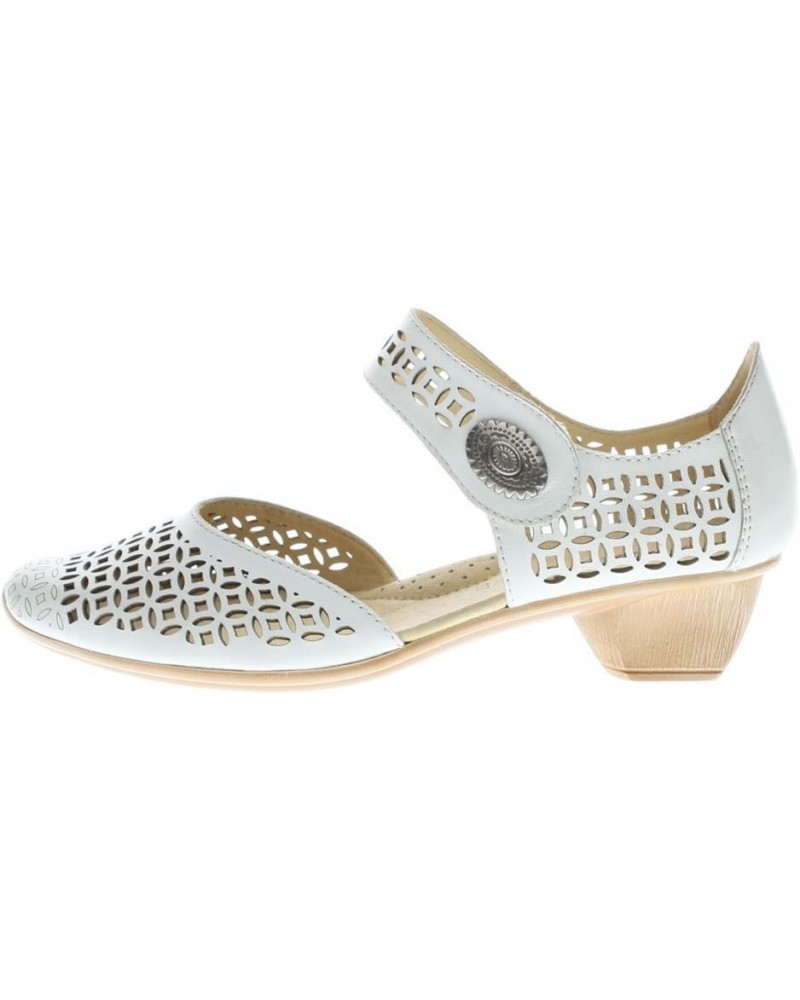 Womens Macaw White Leather Clog - 36 $45.77 Mules & Clogs