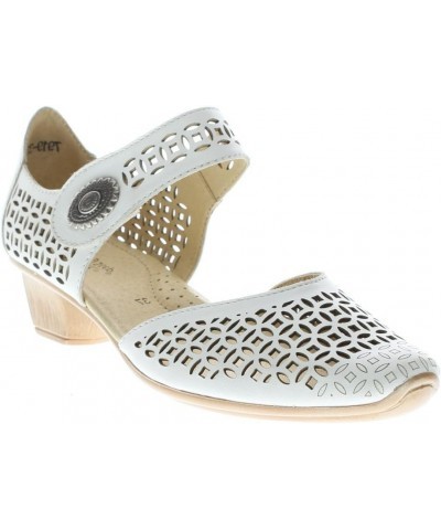 Womens Macaw White Leather Clog - 36 $45.77 Mules & Clogs