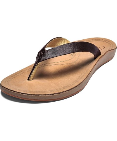 Nonohe Women's Beach Sandal, Premium Full-Grain Leather Flip-Flops, All-Day Support & Breathable Lining, Wet Grip Sole & Easy...