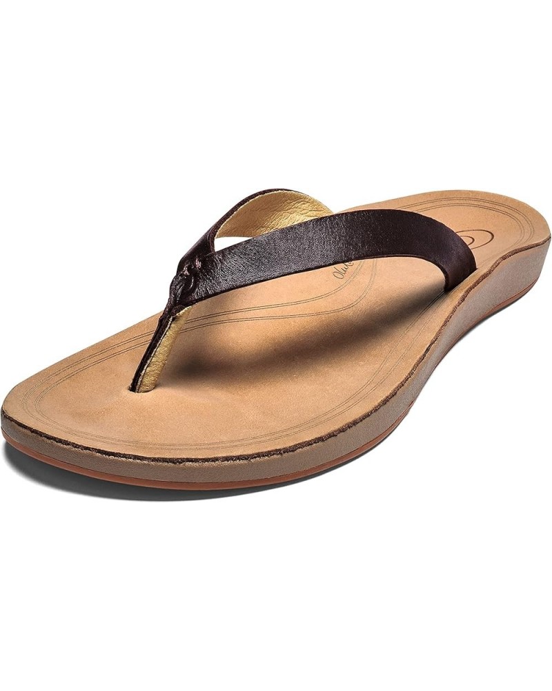 Nonohe Women's Beach Sandal, Premium Full-Grain Leather Flip-Flops, All-Day Support & Breathable Lining, Wet Grip Sole & Easy...