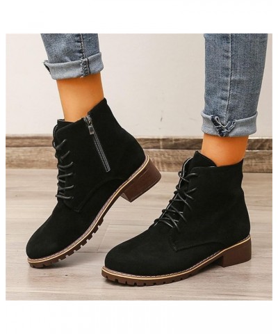 Womens Booties And Ankle Boots Flat Women's Black Suede Flat Ankle Boots Ankle Boot for Women Wide Width 2 Heel Brown Leather...