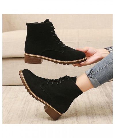 Womens Booties And Ankle Boots Flat Women's Black Suede Flat Ankle Boots Ankle Boot for Women Wide Width 2 Heel Brown Leather...