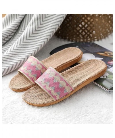 Slippers For Women Flip Flop Style Slides Cute Sandals For Women S Womens Flip Flops Dress Flats For Women Sandals Wom Pink 3...