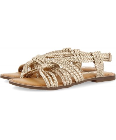 Women's Ankle-Strap Sandal Gold $43.99 Sandals