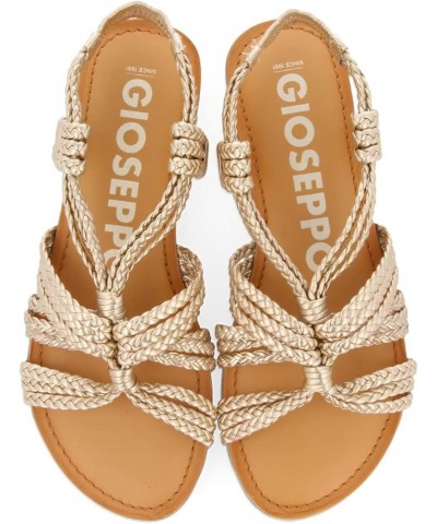 Women's Ankle-Strap Sandal Gold $43.99 Sandals