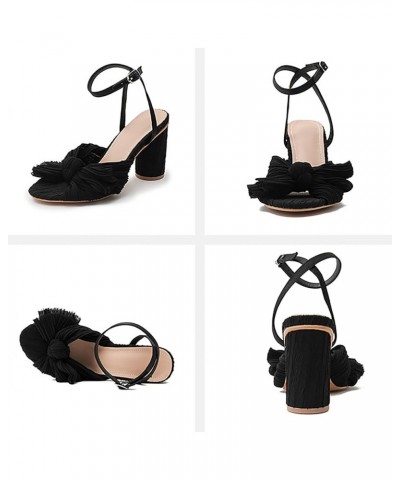 ankle strap heels for women,Spring And Summer Women Sandals Chunky Heel Open Toe Fashion Large Size High Heel Z 12-black $13....