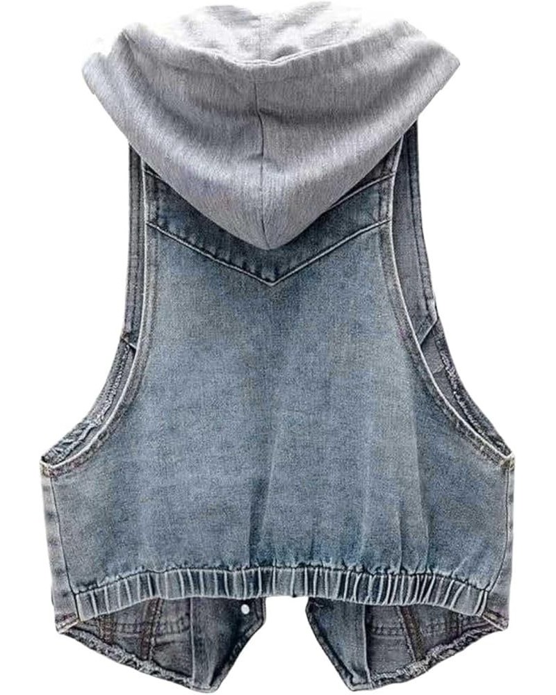 Cute Crop Top Patchwork Short Slim Fit Strap Style Denim Vest Top Cotton Tops for Women Long Blue-3-vest for Women $11.70 Out...