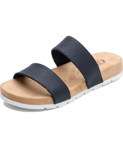 Women's Tahlie Slide Sandal Black/Es-print $9.49 Sandals