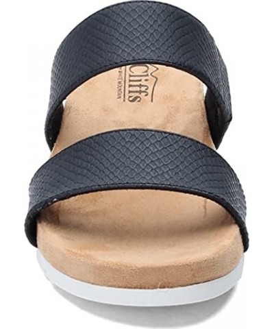 Women's Tahlie Slide Sandal Black/Es-print $9.49 Sandals