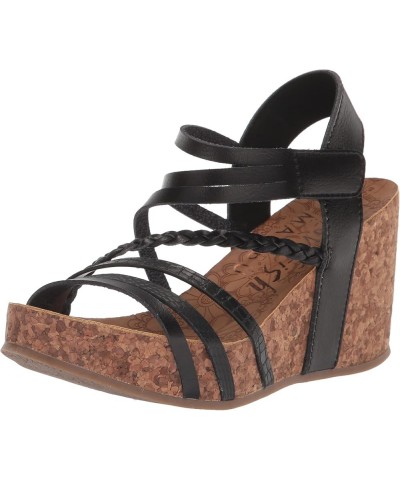 Womens Heidi Wedge Sandal Black Dile/Dyecut $29.77 Sandals