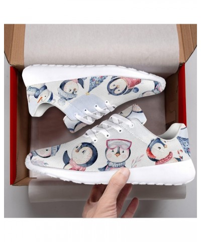 Penguin Shoes Womens Girls Tennis Shoes Walking Sneakers Cute Cartoon Penguin Shoes Gifts for Lovers,US Size 11.5 Women/10 Me...