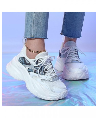 Walking Shoes Women Women Shoes Platform Sneakers Lightweight Fashion Sneakers Comfortable Soft Outdoor Sneakers White 8 $28....