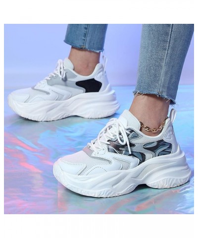 Walking Shoes Women Women Shoes Platform Sneakers Lightweight Fashion Sneakers Comfortable Soft Outdoor Sneakers White 8 $28....