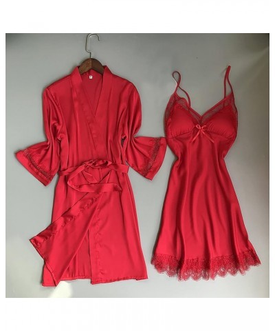 Christmas Lingerie Plus Size Women Lingerie Pajamas Women Satin Shirts Bikini Red $12.04 Athletic Shoes