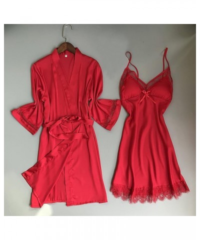 Christmas Lingerie Plus Size Women Lingerie Pajamas Women Satin Shirts Bikini Red $12.04 Athletic Shoes