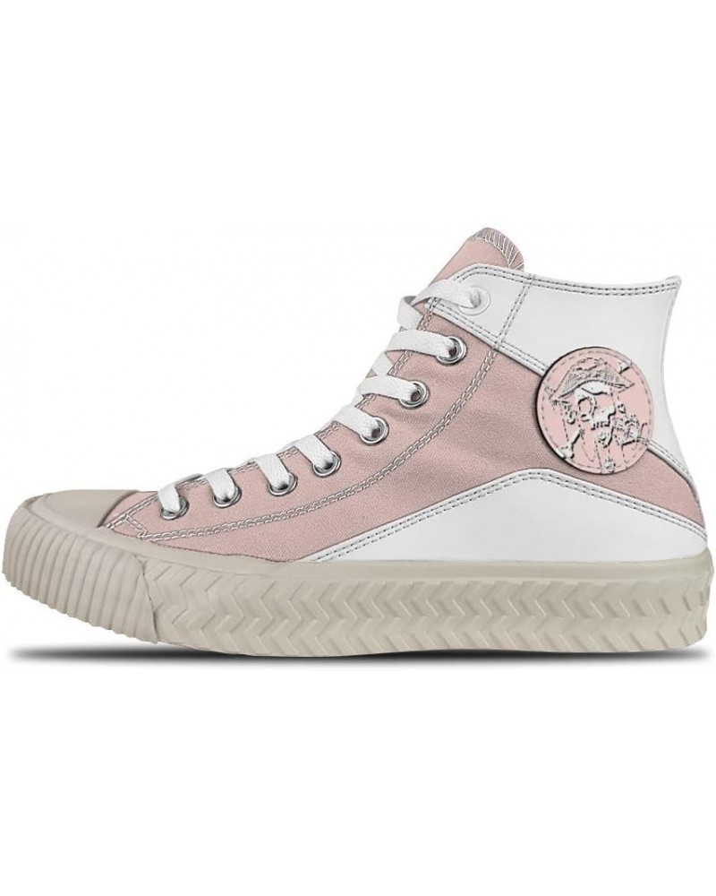 r5 Custom high top lace up Non Slip Shock Absorbing Sneakers Sneakers with Fashionable Patterns $45.05 Fashion Sneakers