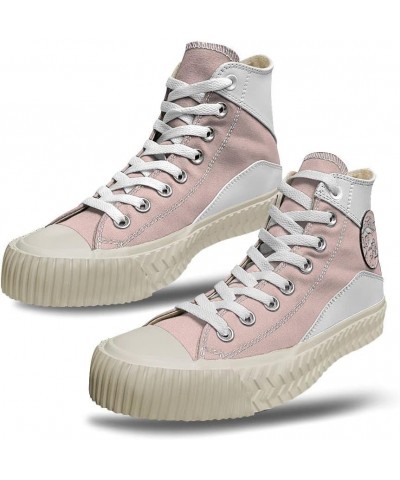 r5 Custom high top lace up Non Slip Shock Absorbing Sneakers Sneakers with Fashionable Patterns $45.05 Fashion Sneakers