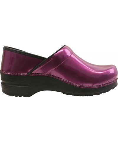 Pro Patent Wide Professional Clogs for Women - Arch Support, Durable, Closed-Back Slip-On Shoes Violet $52.47 Mules & Clogs