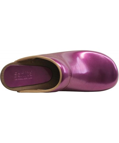 Pro Patent Wide Professional Clogs for Women - Arch Support, Durable, Closed-Back Slip-On Shoes Violet $52.47 Mules & Clogs