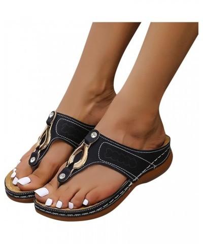 Orthopedic Slippers for Women Wide Width Cute Comfy Sandals for Women Walking Women's Walking Shoes Wide Leather Sandals for ...