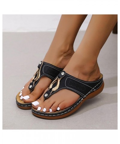 Orthopedic Slippers for Women Wide Width Cute Comfy Sandals for Women Walking Women's Walking Shoes Wide Leather Sandals for ...