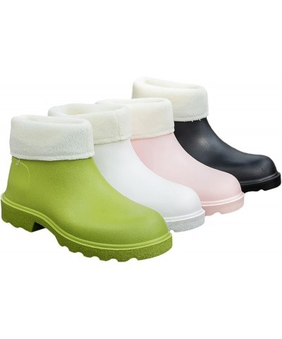 Rain Boots Women,Womens Rain Boots 2023 New Korean Edition Slip and Durable Detachable Plush Light 2024 White $19.43 Outdoor ...