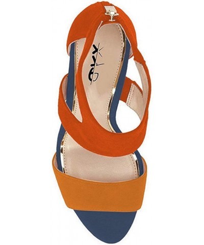 Women Open Toe Sandals Ankle Wrap Back Zipper Mid Kitten Heels Cutout Strappy Comfort Classy Dress Shoes Multicolor-2 $39.81 ...