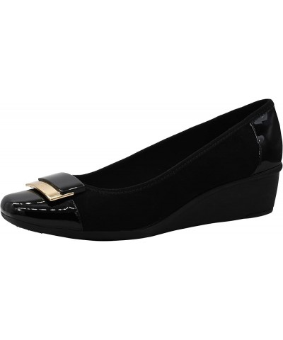 Women's Waverly Wedge Pump Black Suede $22.55 Pumps