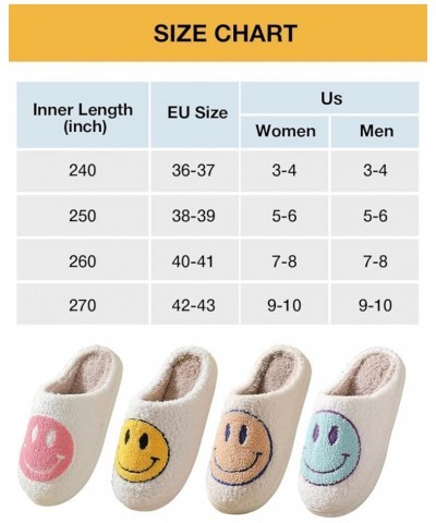 Smile Face Slippers Indoor Outdoor,Smile Happy Face Slippers,Retro Slippers for Women House Soft Fluffy Slides,Smile Cushion ...