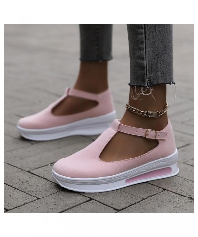 Women's Casual Elastic Strappy String Sandals Summer Trendy Flip Flop Rhinestones Non-Slip Flat 85-zoxro-h-pink $14.21 Pumps