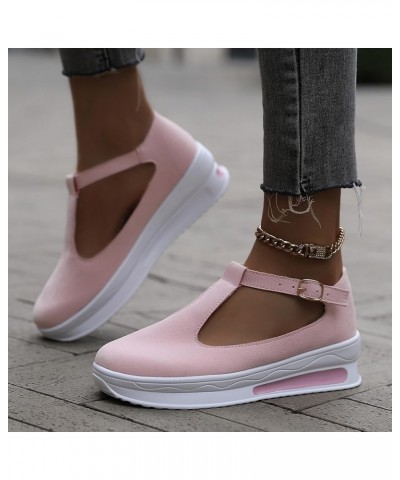 Women's Casual Elastic Strappy String Sandals Summer Trendy Flip Flop Rhinestones Non-Slip Flat 85-zoxro-h-pink $14.21 Pumps