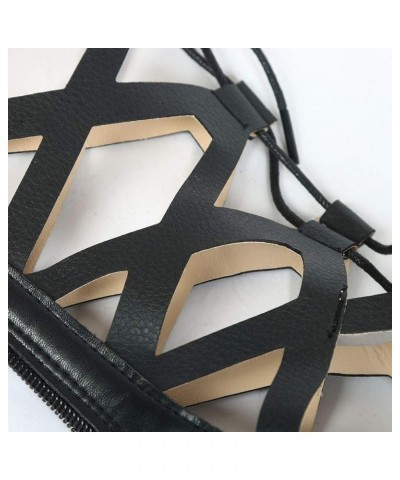 Womens Strappy Sandals Wedge Flip Flops Tan Sandals For Women Sandals Strappy Heels For Women Sandals Squ G-black $16.73 Sandals