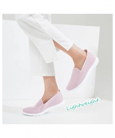 Womens Flats with Synthetic Leather,Classic Black and White Flats Shoes,Dress shoes for women Pink $15.94 Loafers & Slip-Ons