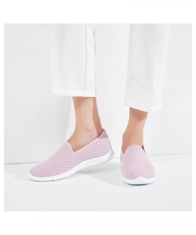 Womens Flats with Synthetic Leather,Classic Black and White Flats Shoes,Dress shoes for women Pink $15.94 Loafers & Slip-Ons