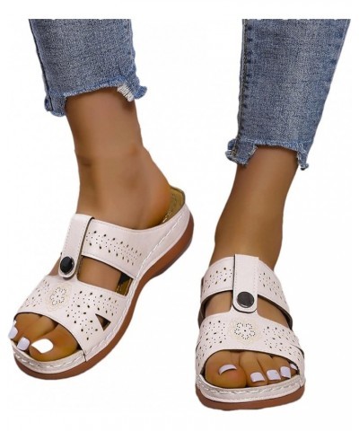 Wedges Shoes for Women Sandals,2022 Summer Open Toe Breathable Beach Sandals Slip-On Casual Wedges Shoes 4.5 Beige $11.74 Out...