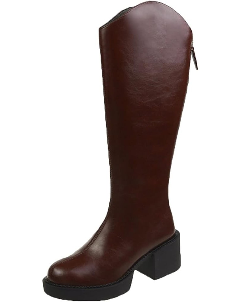 White Boots for Women Women'S Western Booties Steel Toe Boots Mid Calf Boots for Women E-brown $28.04 Boots