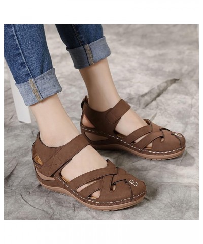 Women's Sandals Wedges Solid Color Fish Mouth Hollow and Breathable Large Size Women's Shoes Summer Comfortable Beach Sandals...