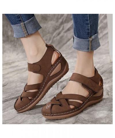 Women's Sandals Wedges Solid Color Fish Mouth Hollow and Breathable Large Size Women's Shoes Summer Comfortable Beach Sandals...