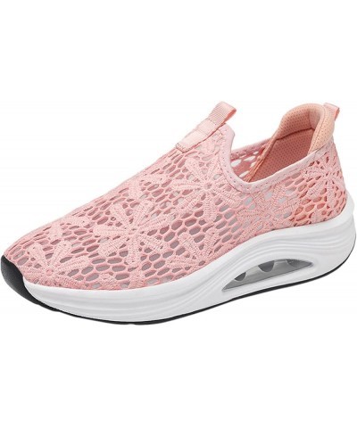 Women Canvas Sneakers Slip On Shoes Low Tops Casual Walking Shoes Comfortable Walking Shoes Lightweight Pink $22.40 Athletic ...