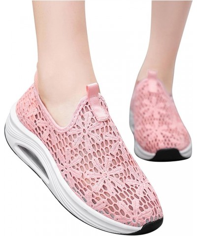 Women Canvas Sneakers Slip On Shoes Low Tops Casual Walking Shoes Comfortable Walking Shoes Lightweight Pink $22.40 Athletic ...