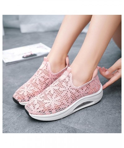 Women Canvas Sneakers Slip On Shoes Low Tops Casual Walking Shoes Comfortable Walking Shoes Lightweight Pink $22.40 Athletic ...