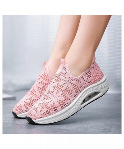 Women Canvas Sneakers Slip On Shoes Low Tops Casual Walking Shoes Comfortable Walking Shoes Lightweight Pink $22.40 Athletic ...