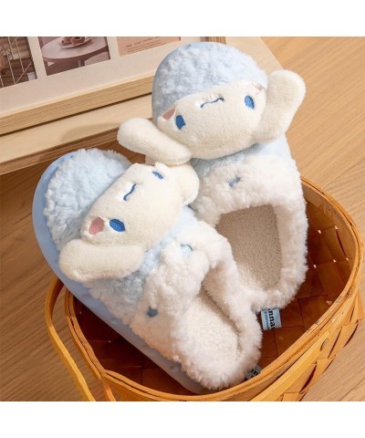 Cute Cartoon Plush Slippers Women Winter Indoor Warm Slippers Soft Sole House Slippers Style-8 $18.00 Slippers